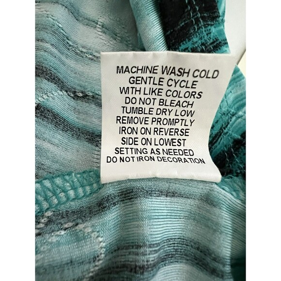Notations Blouse Size L Green & Black Textured Layering Sleeveless Pullover Top - Picture 10 of 10
